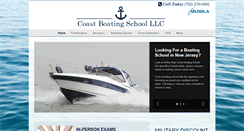 Desktop Screenshot of coastboatingschool.com